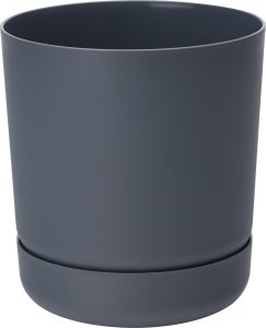 Doniczka okrągła Satina + podstawka Zestaw 3szt. 2