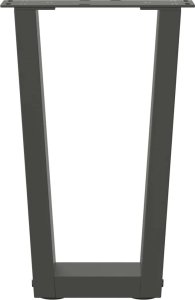 Nogi stołu jadalnego w kształcie litery V 2 szt. Antracyt Stal 5