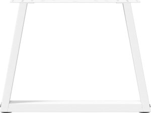 Nogi do stołu jadalnego w kształcie litery V 2 szt. Białe Stal 5