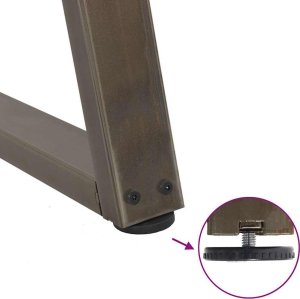 Nogi do stołu jadalnego w kształcie litery V 2 szt. Stal 9