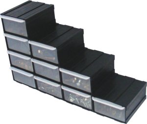 80 szt. Pojemnik szufladki organizer warsztatowy Regał na śrubki 6