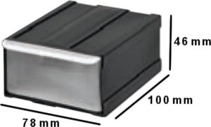 100 szt. Pojemnik szufladki organizer warsztatowy Regał na śrubki 3