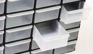 60 szt. Pojemniki szufladki organizer warsztatowy Regał na śrubki 10