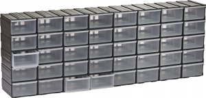 40 szt. Pojemniki szufladki organizer warsztatowy Regał na śrubki 2