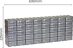 40 szt. Pojemniki szufladki organizer warsztatowy Regał na śrubki 3