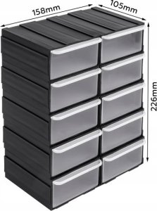 40 szt. Pojemniki szufladki organizer warsztatowy Regał na śrubki 5