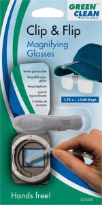 Green Clean Clip & Flip Okulary powiększające do czapki z daszkiem (GCSC-0500) 1