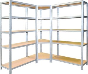 Regał metalowy rogowy magazynowy Zeus 180x90x40 cm 5 półek nośność 875 kg 4