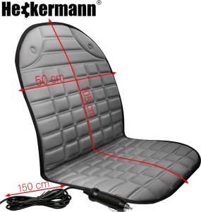 Heckermann Mata grzewcza do samochodu podwójna ZL012 Szara 4