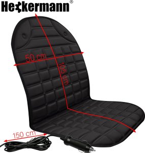 Heckermann Mata grzewcza do samochodu podwójna ZL012 Czarna 4