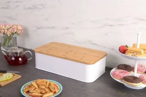 Chlebak Zeller bambusowo-stalowy  (ZELLER- ID7691) 2