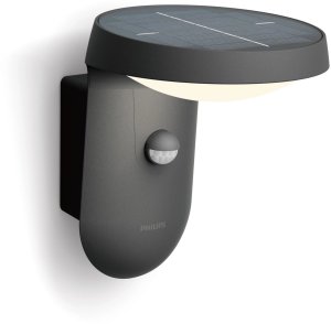Philips Outdoor Luminaires, Outdoor wall lighting, Black, IP44, Facade, Garden, Patio, Day/night sensor 1