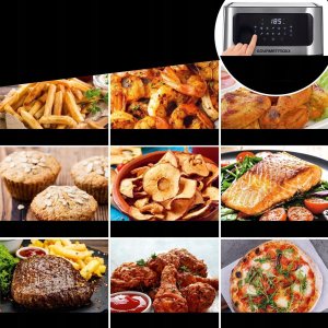 Frytkownica beztłuszczowa Gourmetmaxx Cyfrowa frytkownica beztłuszczowa XXL 12l 1800W 4