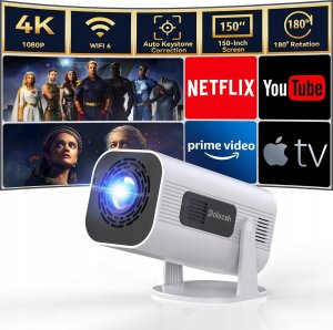 Polocsh P6 Projektor 4K kino domowe 150" rzutnik 1080p Full HD nowy 2024 1