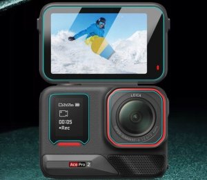 Zestaw Osłona Szkło Hartowane na Obiektyw 2x Ekran LCD - Insta360 ACE PRO 2 / PU711T 9
