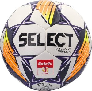 Piłka nożna Select Brillant Replica DB Betclic 1 Liga v24 biało-pomarańczowo-fioletowa 18766 4 2