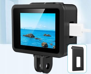 Puluz Zestaw Futerał Etui Obudowa Osłona Dekielek Klapka Pasek GoPro HERO 4K 2024 / PU717B 7