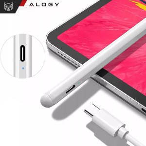 Rysik Alogy Stylus Pen Pencil dotykowy do ekranów telefonu tabletu do Apple iPad / iPhone Biały 11