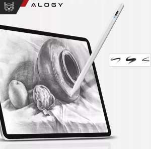 Rysik Alogy Stylus Pen Pencil dotykowy do ekranów telefonu tabletu do Apple iPad / iPhone Biały 18