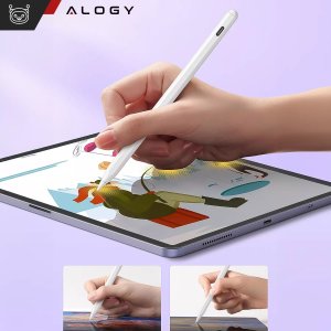 Rysik Alogy Stylus Pen Pencil dotykowy do ekranów telefonu tabletu do Apple iPad / iPhone Biały 3