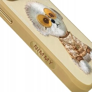 Nimmy iPhone 15 Pro 6.1" case khaki Glasses Cool Dog 5