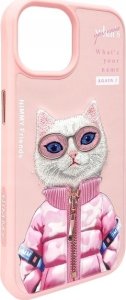 Nimmy iPhone 15 6.1" case pink Cool&Cute 2.0 Cat 6