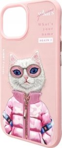 Nimmy iPhone 15 6.1" case pink Cool&Cute 2.0 Cat 7