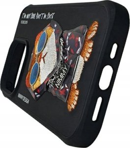 Nimmy case iPhone 15 Pro Max 6.7" black/black Glasses Cool Cat 5