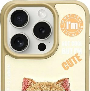 Nimmy case iPhone 15 Pro Max 6.7" khaki Cool&Cute 2.0 Cat 2