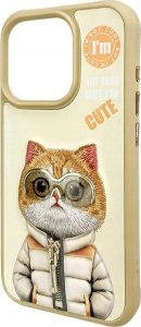 Nimmy case iPhone 15 Pro Max 6.7" khaki Cool&Cute 2.0 Cat 3