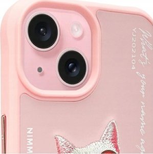 Nimmy iPhone 15 6.1" case pink/pink Glasses Cool Cat 3
