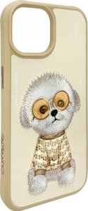 Nimmy iPhone 15 6.1" case khaki Glasses Cool Dog 7