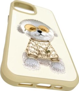 Nimmy iPhone 15 6.1" case khaki Glasses Cool Dog 9