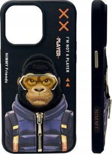 Nimmy case iPhone 15 Pro Max 6.7" black/black Cool&Cute 2.0 Monkey 1