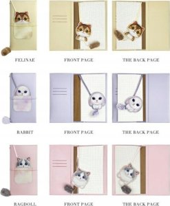 Nimmy Set 2in1 notebook + pen purple/purple Big Eyed Pet 2.0 Rabbit 5