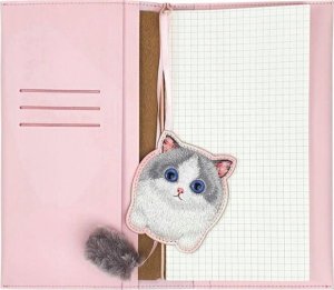 Nimmy Set 2in1 notebook + pen pink/pink Big Eyed Pet 2.0 Cat 3