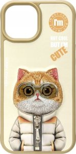 Nimmy case iPhone 15 6.1" khaki Cool&Cute 2.0 Cat 4