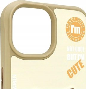 Nimmy case iPhone 15 6.1" khaki Cool&Cute 2.0 Cat 8