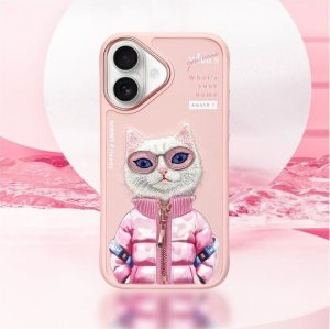 Nimmy iPhone 16 6.1" case pink Cool&Cute 2.0 Cat 11