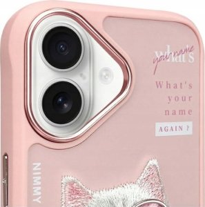 Nimmy iPhone 16 6.1" case pink Cool&Cute 2.0 Cat 3
