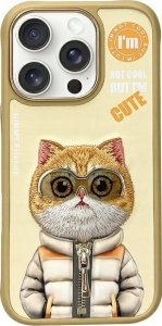 Nimmy iPhone 16 Pro 6.3" case khaki Cool&Cute 2.0 Cat 1