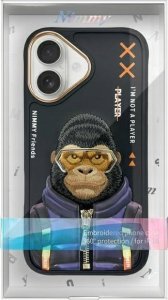 Nimmy case iPhone 16 6.1" black/black Cool&Cute 2.0 Monkey 12