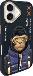 Nimmy case iPhone 16 6.1" black/black Cool&Cute 2.0 Monkey 2