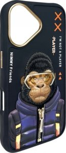 Nimmy case iPhone 16 6.1" black/black Cool&Cute 2.0 Monkey 4