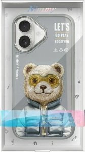 Nimmy iPhone 16 6.1" case gray/grey Cool&Cute 2.0 Bear 12