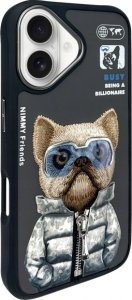 Nimmy iPhone 16 6.1" case black/black Cool&Cute 2.0 Dog 2