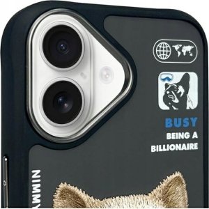 Nimmy iPhone 16 6.1" case black/black Cool&Cute 2.0 Dog 3