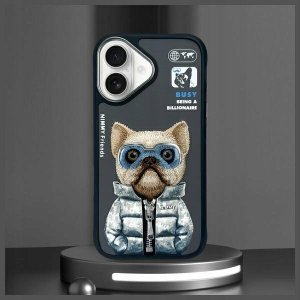 Nimmy iPhone 16 6.1" case black/black Cool&Cute 2.0 Dog 10