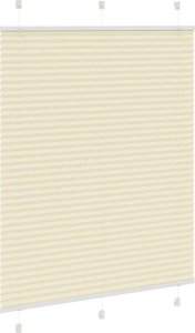 vidaXL Roleta plisowana kremowa 110x150 cm Szerokość tkaniny 109,4cm 3