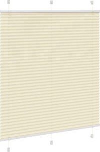 vidaXL Roleta plisowana kremowa 120x150 cm Szerokość tkaniny 119,4cm 3